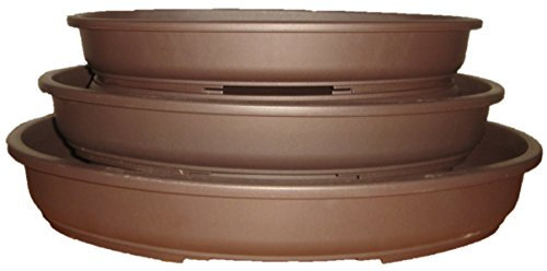 Bonsai pots, Set of 3, Plastic Ovals, 30/35/40cm