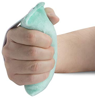 NYOrtho Hand Contracture Cushion 5 x 2.5 - 1-Pack Palm Grip for Stroke Recovery & Orthopedic Support - Latex-Free, Odor-Control, Sweat-Resistant, Machine Washable Palm Protector with Elastic Strap