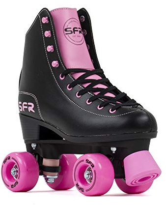 SFR Skates SFR Figure Rollschuhe, Unisex, Erwachsene, Schwarz/Pink, 39,5