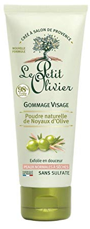 LE PETIT OLIVIER - Gommage Visage À La Poudre Naturelle De Noyaux D'Olive Et Huile D'Olive 75Ml