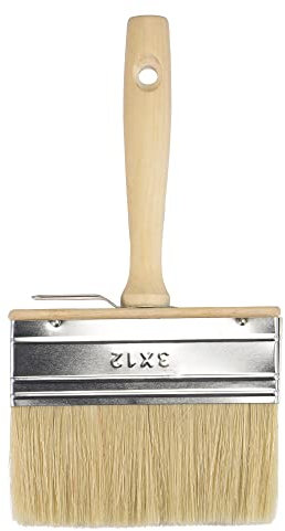 sourcing map Teinture Peinture Pinceau pour Murs 4,7 Largeur 1,2 Double Épais Soies avec Bois Manche