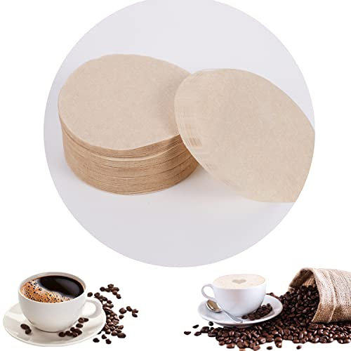 300 Pcs Coffee Filters Papers, 64mm/2.5 Unbleached Coffee Filters Round Replacement Compatible with Aerobie Aeropress Coffee and Espresso Makers