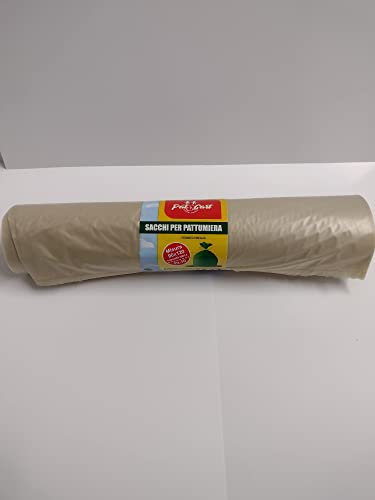 PAT&CART Bolsas de basura extra resistentes 140 litros 90 x 120 ámbar transparente 10 unidades 15 rollos de cartón resistentes bolsas de basura también para uso comercial € 43,50 de cartón (€
