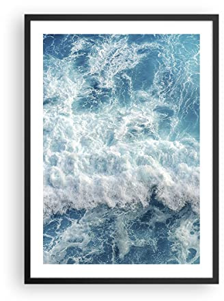 ARTTOR Poster Wandbild Kunstdruck 50x70cm Landschaften Maritim - 4067 - P2X | Meer Welle Ozean Vertikal ohne Rahmen Wohnzimmer Schlafzimmer Küche Büro Wanddeko Kunstposter ARTTOR