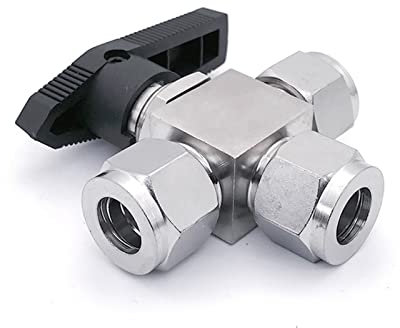 MGRAS Fit 3/4 / 6/8/10/12-20mm 1/81/4 3/81/2 Kompressionskugelklammer 304 Edelstahlwassergasöl 915 Psi Kugelhahn (Specification : 16mm)