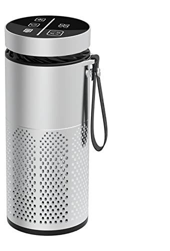 Filtro purificatore d'aria portatile Filtro HEPA con controllo touch a 3 velocità ionizzatore portatile silenzioso elimina odori per auto, casa, ufficio