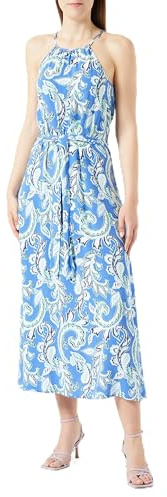 ONLY Damen Onlnova Life S/L Joy Long Dress Aop Ptm