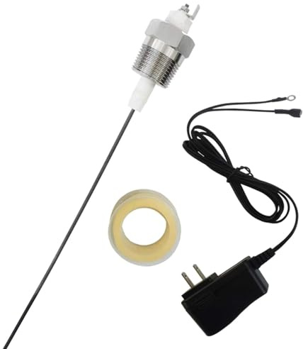Powered Anode Rod for Hot Water Heater Tank 10-100 Gallon, Eliminates Smell | Titanium Electrical Anode Rod Eliminates Smell, Corrosion and Reduces Limescale, for 40-80 Gallon Water Tank with Teflon Tape