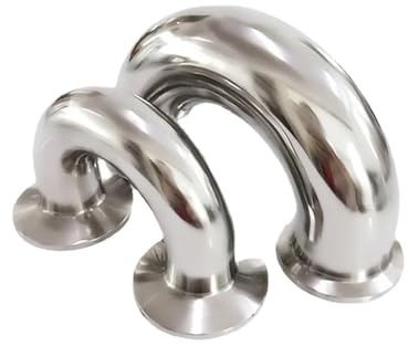 32 38 45 51 57 63 76 mm Pipe Outer Diameter x 1.5 2 2.5 3 Tri-Clamp 180 Degree Return Bend SUS304/316 Stainless Sanitary Fitting Self-Made (Color : 304, Size: 32MM OD K50.5MM_180 DEGREELBOE W)
