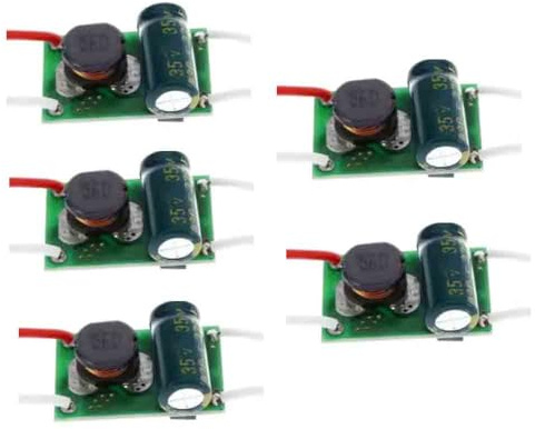 YOURRYONG 5PCS 10W 900mA Konstantstrom-Transformator 12-24V Eingangsstrom 9-12V Ausgangsstrom LED-Ansteuerung Board Vorschaltgerät