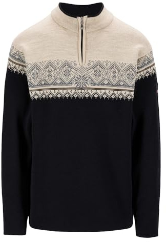Dale of Norway Moritz Men’s Sweater - 100% Skin Soft Merino Wool Sweater for Men - Regular Fit Men's Sweaters and Pullovers - Men’s Knit Sweater with Fine Detailed Patterns