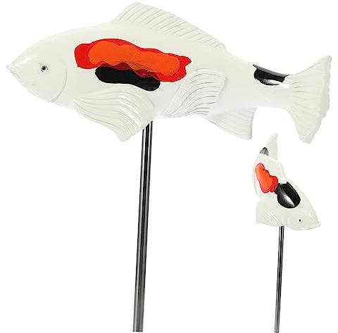 BESPORTBLE Fisch Skulptur Aus Resin Lebensnahe Teich Dekoration Für Garten Und Außenbereich Wetterfestes Ornament Für Fischbecken Und Gartenkunst