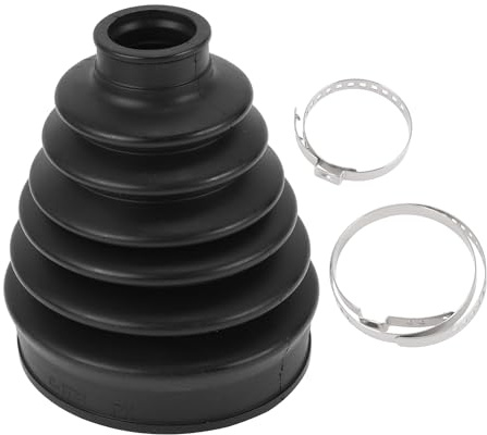 HEROFFIX 1 Set CV Joint Boot Kit for Honda CR-V 2008-2011 2019 44018SJM020 | 1 Set, Outer Constant Velocity Joint Boot, W/ Clamps, Black Rubber