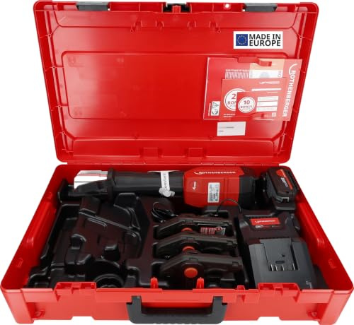 ROTHENBERGER ROMAX 4000 Set AMPShare, M, 15-22-28mm, 4Ah Akku | 1000004174 | Pressmaschine, Elektrohydraulische Presse, akkubetriebene Presse, Presstechnik, Pressbacken, Presszangen