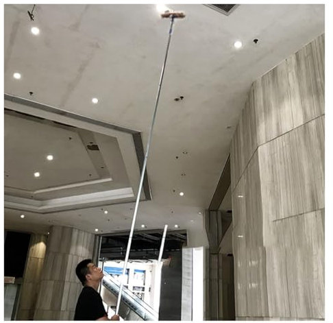HONGYANG - Barra de extensión telescópica de 16 y 40 pies para limpiacristales de ventana, herramienta de limpieza ideal para limpiar ventanas, puertas correderas, coches, tragaluces de vidrio, polvo,