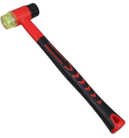 Angoily Gummihammer Mit Weicher Kopf Für Fliesen Doppelseitiger Hammer Für Holzbearbeitung Bastelhammer Mit Komfortablem Griff