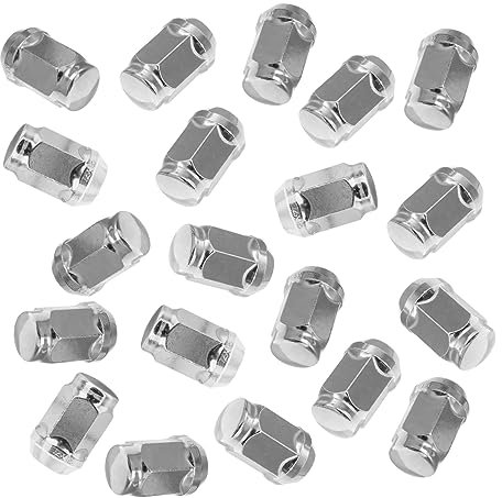 ETHZZLE Ergonomisches Design Radmutterkappen Für 20 Stück Solide Größe 12 X 1 5 Silber Für Einfache Installation
