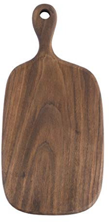 Tagliere Tagliere in legno Tagliere rettangolare in legno intero con manico Tagliere da cucina non verniciato Adatto per tagliare pane e frutta Può essere utilizzato anche come vassoio per dessert e