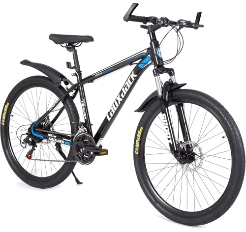 Sinaopus Mountainbike Fahrrad 26, 27.5 Zoll Mountainbike, MTB mit Scheibenbremse, 21 Gang Schaltung, Geeignet für Damen und Herren (Blau - 26 Zoll)