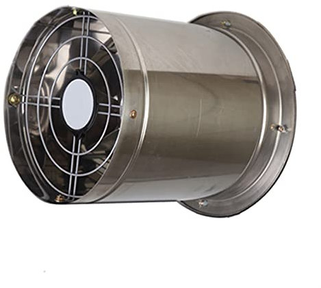 RWSXY Exhaust Fan Stainless Steel Cylindrical Exhaust Fan, Powerful Kitchen Exhaust Fan,Double Side with Protective Grille, 7/9/11inch Single Side Embedded Exhaust Fan Ventilation Extractor Vent