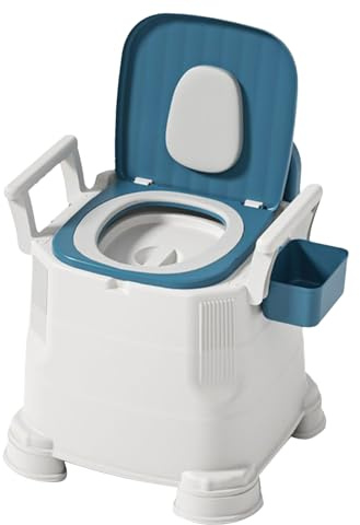Tragbare Camping-Toilette – tragbarer Toilettenstuhl für Camping, Outdoor-Toilettenstuhl mit Deckel, Reise-Töpfchensitz für Baby-Training, Nachtkommode für Zuhause, ältere Menschen, schwangere Frauen