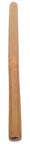 TOBBOMEY Bâton de Massage Bambou Naturel avec Poignée Antidérapante pour Relaxation Musculaire Outil Pratique pour Soulager Tensions et Améliorer Circulation Livré avec Housse de Rangement