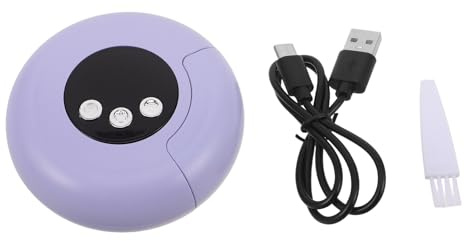 ZUNOXAZ Elektrisk Babynagelfil Uppladdningsbar Nagelvård för Pojke och Pojke Bärbar Nagelklippare och Polerare Säker Nageltrimning och Buffring för Hem och Resor Lila Design