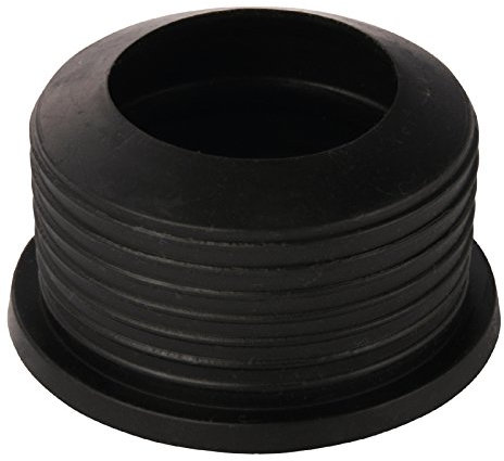Sanitop-Wingenroth 25187 7 Sink Drain 40-50 mm, HT Siphon 1 1/2 inch, Rubber Nipple for Outlet Pipe, Installation System, Black