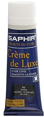 Saphir Crème de Luxe Schuhcreme, mit Applikator (75, Schwarz - NOIR 01)