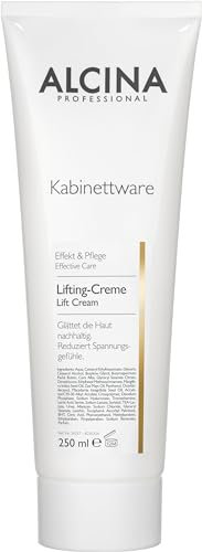 ALCINA Lifting-Creme - 1 x 250 ml - Effekt & Pflege - Glättet die Haut nachhaltig - Linien und Fältchen erscheinen gemildert - Mit Macadamia-, Pfirsichkernöl und Hyaluronsäure