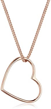 Elli Collar Mujer Colgante Corazón Filigrana en Plata Esterlina 925