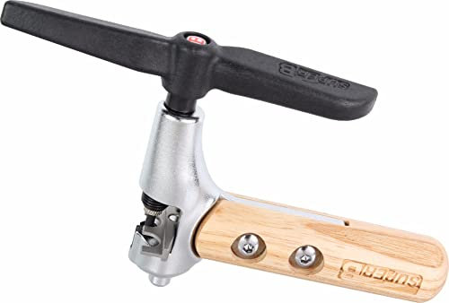 Super B TB-CC 65 Kettennietdrücker, für 1-12-fach Ketten, hohe Präzision, aus Stahl mit Holzgriff