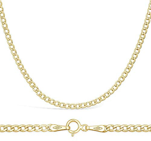 18 Karat / 750 Gold Panzerkette Gelbgold Unisex Kette - Breite 2.3 mm