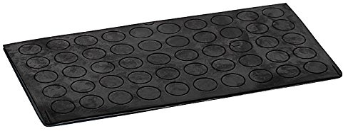 haggiy Elastikpuffer zylindrisch - Ø10mm, H1mm, schwarz (50 STK.) | selbstklebende Anschlagpuffer, Geräuschdämpfer, für Möbel und Türen Puffer Gummipuffer