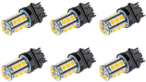 Makergroup S8 3156 Wedge Base LED Light Bulb 12V Low Voltage 3Watt Warm White 2700K-3000K for Outdoor Landscape Lighting Pathlights 6-Pack