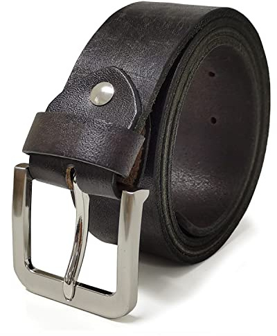 Glamexx24 Beidseitig Ledergürtel Herren Schwarz, 40MM Breit, Kürzbar, Herrengürtel Leder Schwarz, Gürtel Leder für Hosen und Jeans, Geschenke Für Herren Made in Germany