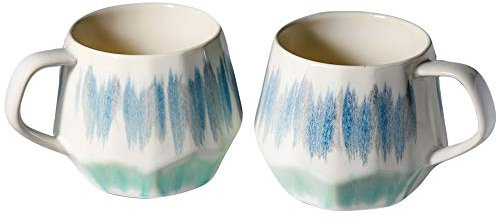 Homvare Porcelain Coffee Mug, Tea Cup, 2 Pack, 10 Ounces