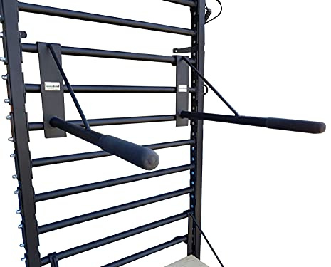 ARTIMEX Barre à dips (Barre d'immersion) pour l'espalier - utilisée dans Les Maisons, Les gymnases ou Les centres de Fitness pour l'entraînement et Le Fitness, Code 270-FI (Noir)
