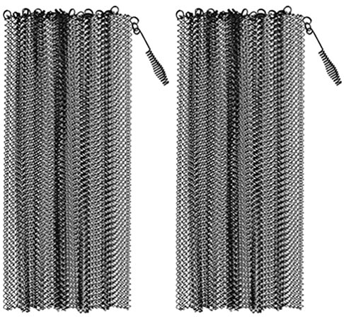 Pantallas para Chimeneas con Asas 2 Piezas de Hierro Negro