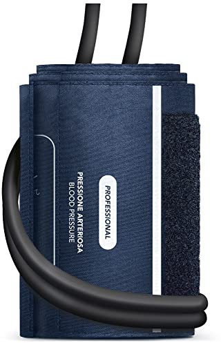 AIESI® Bracciale di ricambio a 2 tubi per sfigmomanometro manuale aneroide misura ADULTO, Latex free, Garanzia Italia 24 mesi