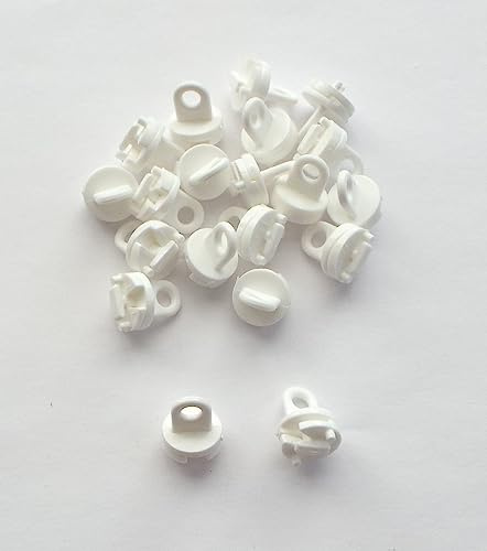 myraumdesign 20 Zwischenfeststeller Gardinenstopper Anschlagstopfen für Gardinenschiene aus Kunststoff oder Holz mit 4 mm Laufbreite
