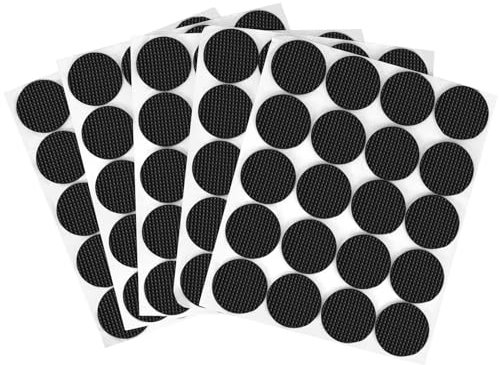 QWORK® 100 Pièces Patin Chaise Antiderapant 40mm x 3mm, Tampon Autocollant en Mousse EVA Haute Densité pour Pieds de Meubles