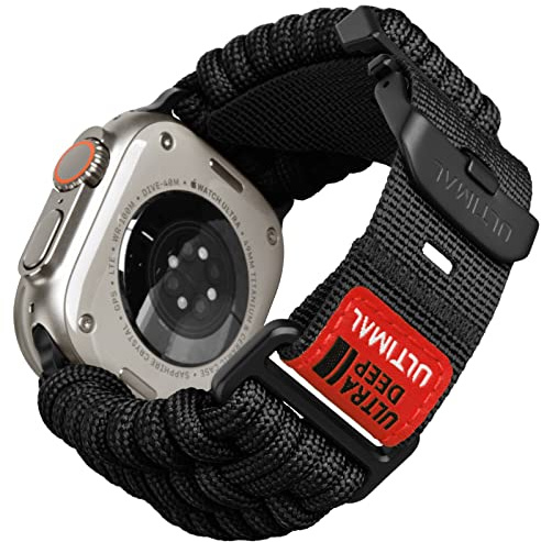 ULTIMAL Armband Kompatibel mit Apple Watch Series 11 10 9 8 7 6 5 4 SE SE2 SE3 Ultra 3 2 1, Weiches Nylon Sportarmband, Atmungsaktiv und Ausgehöhlt für 49mm/46mm/45mm/44mm
