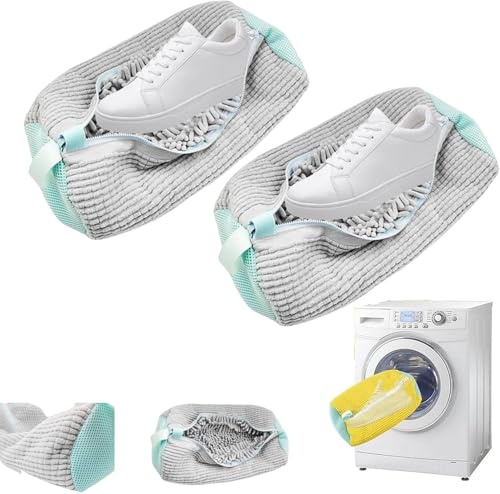 sneakwash,nikelon schuhreiniger Meister,Laundry Bag Shoes,Nikelon Schuhreiniger Meister Beutel,kaliteas Schuh Blitz Reiniger,Kick Revive Schuhwaschbeutel,cleanbag - Mikrofaser Schuhbeutel