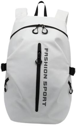 LOVIVER Motorrad-Reitrucksack, Helmtasche, Gepäckpaket, Tagesrucksack, Reiserucksack für Camping, Rucksackreisen, Klettern im Freien, Weiß, Verbesserte Version