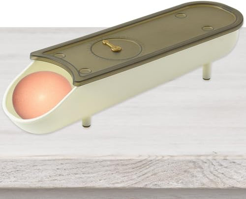 Huevera - Huevera deslizante automática | Bandeja para huevos reutilizable para recipientes de huevos | Contenedor para huevos | Organizador de huevos para nevera | Bandeja dispensadora de huevos de