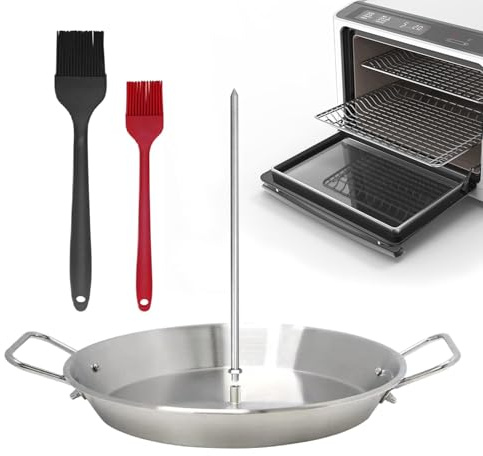 Spiedino di Derrum in acciaio, spiedo alpistolo rotante bobina alpastolo grigliato spiedino alpastore spiedino in acciaio spiedino spiedino spiedo