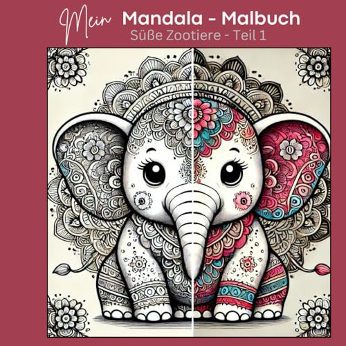 Mandala - süsse Zootiere für Jugendliche und Erwachsene: Willkommen in der magischen Welt der Mandalas! Dieses Buch lädt dich ein, in die kunstvolle ... kreativ entfalten oder einfach einen