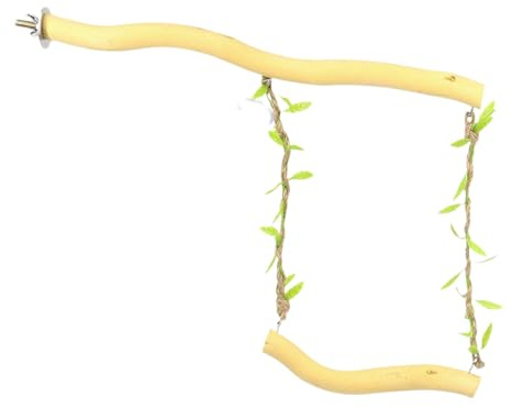 Toys Swing de Perroquet d'oiseaux, de Swing d'oiseau en Bois à mâcher des