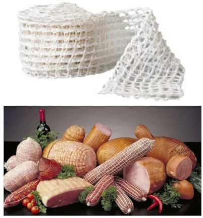 TSUOUKL Rete per Arrosti di Carne 3 M,Rete Elastica per Salumi,Rete Alimentare per Arrosti,Rete da Cucina per Conservare,Rete per Insaccati Stagionatura,Forno Rete Protettiva per Salumi